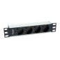 Regleta EQUIP 4xSchuko 1.5m Rack 1U Negra (EQ333311)