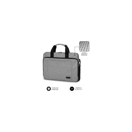 Maletín SUBBLIM Air Padding 14" Gris (SUB-LB-4APLB01)