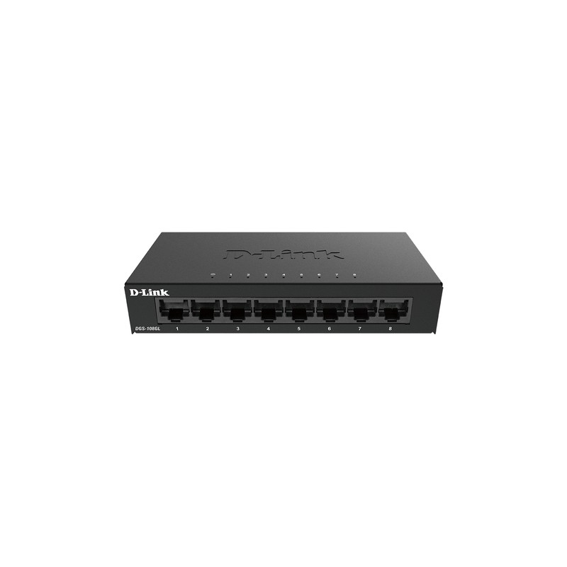 Switch D-Link 8xRJ45 GbE Negro (DGS-108GL) Switch D-Link 8xRJ45 GbE Negro (DGS-108GL)
