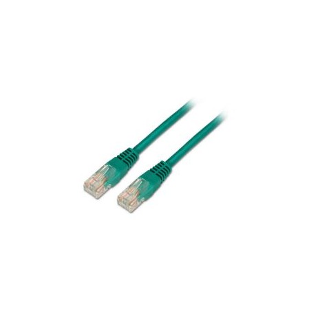 Cable AISENS RJ45 Cat5e UTP AWG24 0.5m Verde(A133-0193)