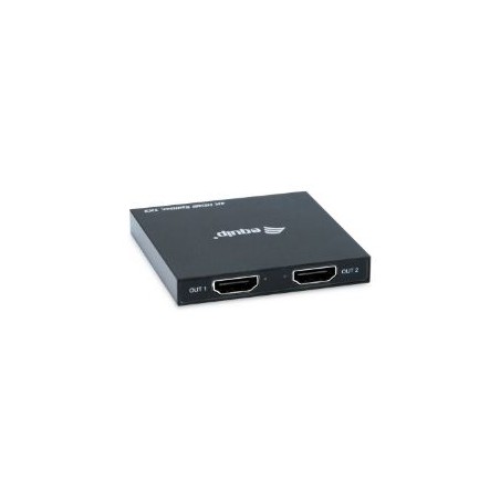 Splitter EQUIP 4K UHD 3D 2xHDMI Out Negro (EQ332715)