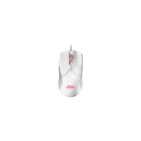 Ratón Mars Gaming Óptico RGB USB 10000dpi Blanco (MMVW)