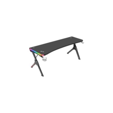 Mesa Mars Gaming RGB 160x75x60cm Negra (MGDXLRGB)