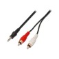 Cable AISENS Jack 3.5/M-2XRCA/M 3m Negro (A128-0148) Cable AISENS Jack 3.5/M-2XRCA/M 3m Negro (A128-0148)
