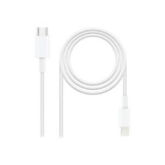 Nanocable Lightning/M a USB-C/M 1m Blanco (10.10.0601)
