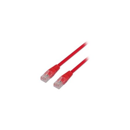 Cable AISENS RJ45 Cat.5e UTP AWG24 1m Rojo (A133-0206)