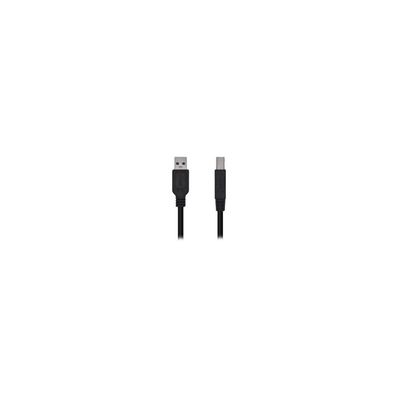 Cable AISENS USB-A/M a USB-B/M 2m Negro (A105-0444)