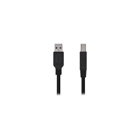 Cable AISENS USB-A/M a USB-B/M 2m Negro (A105-0444)