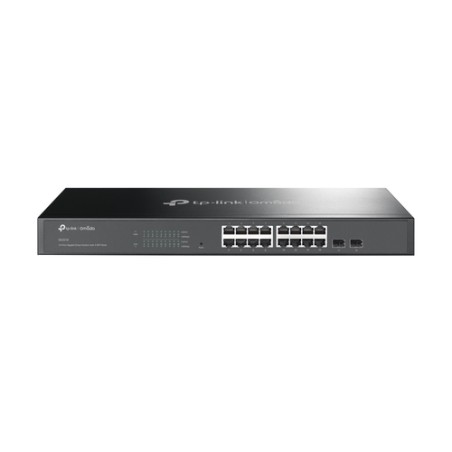 Switch TP-Link 16xRJ45 GbE 2xSFP Rack Negro (TL-SG2218)