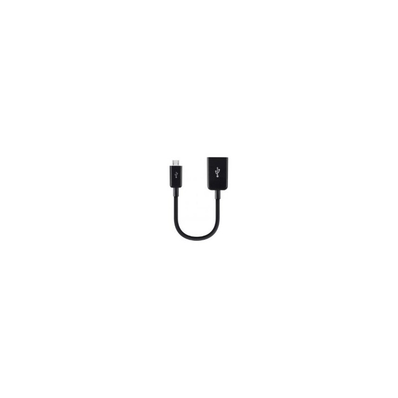 Adaptador BELKIN mUSB/M a USB-A/H Negro (F2CU014BTBLK) Adaptador BELKIN mUSB/M a USB-A/H Negro (F2CU014BTBLK)