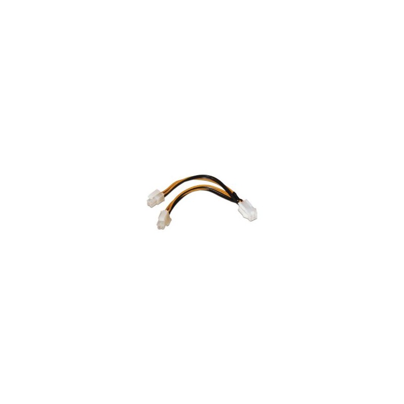 Cable AISENS 2x4-pin/M a 4-pin/H 15cm (A131-0166) Cable AISENS 2x4-pin/M a 4-pin/H 15cm (A131-0166)
