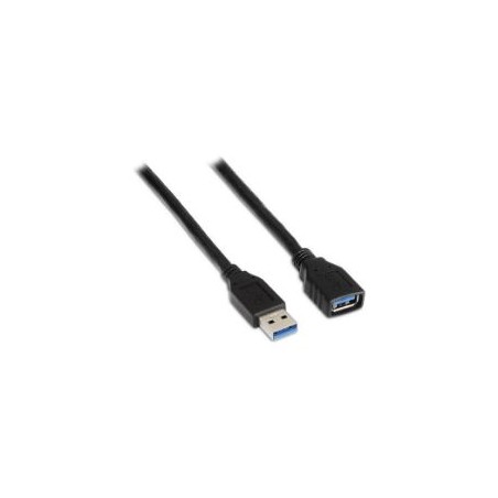 Cable AISENS USB-A/M a USB-A/H 2m Negro (A105-0042)