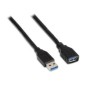 Cable AISENS USB-A/M a USB-A/H 2m Negro (A105-0042)