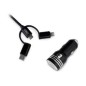 Cargador de Coche SUBBLIM USB-A 3en1 (SUB-CHG-4CC002)