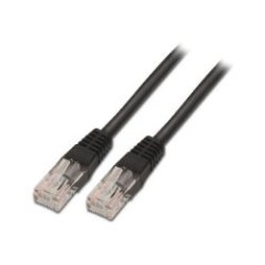 Cable AISENS RJ45 Cat.6 UTP AWG24 1m Negro (A135-0258)