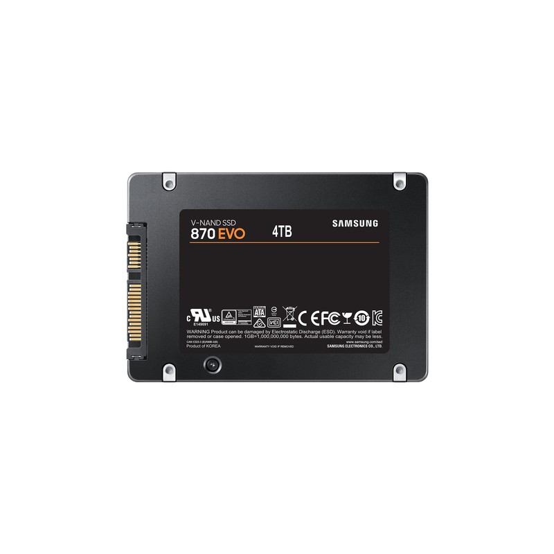 SSD Samsung 870 Evo 2.5" 4Tb SATA3 (MZ-77E4T0B/EU)
