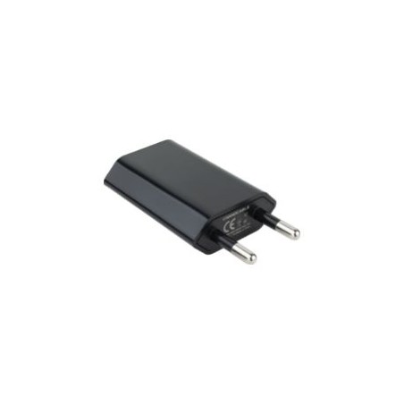 Cargador de Pared Nanocable 1xUSB-A Negro (10.10.2002)