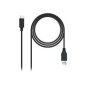 Nanocable USB-A/M a USB-C/M 2m Negro (10.01.4002) Nanocable USB-A/M a USB-C/M 2m Negro (10.01.4002)