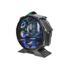 Caja Circular Mars Gaming mATX Mini-ITX Negra (MCORB)