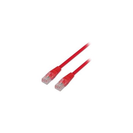 Latiguillo AISENS RJ45 Cat.5e UTP 1m Rojo (A133-0188)