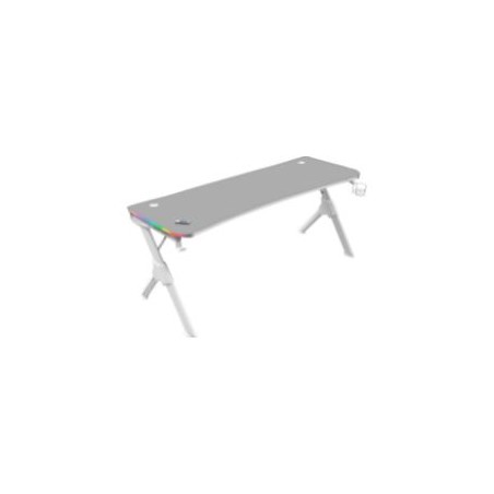 Mesa Mars Gaming RGB 160x75x60cm Blanca (MGDXLRGBW)