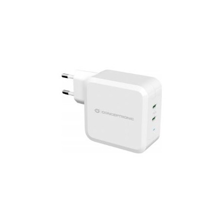 Cargador Pared CONCEPTRONIC 100W 2USB Blanco(ALTHEA08W)