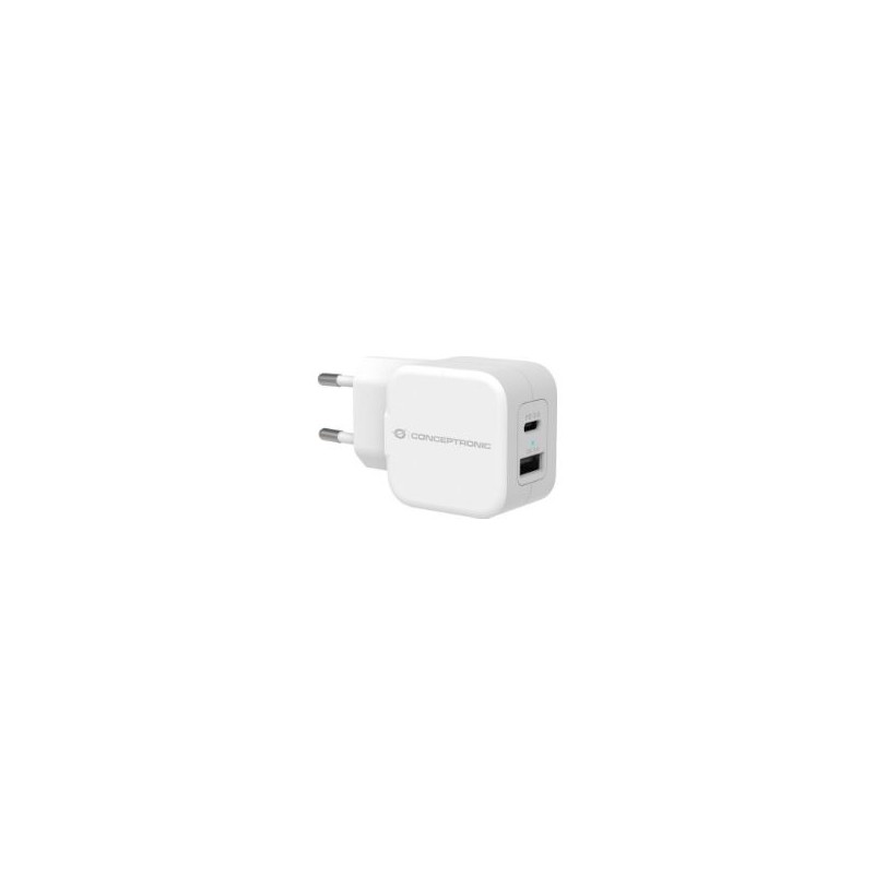 Cargador Pared CONCEPTRONIC 20W 2USB Blanco (ALTHEA09W)