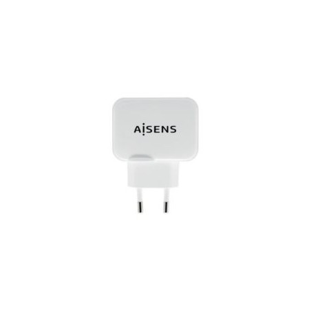 Cargador de Pared AISENS 17W 2xUSB-A Blanco (A110-0439)
