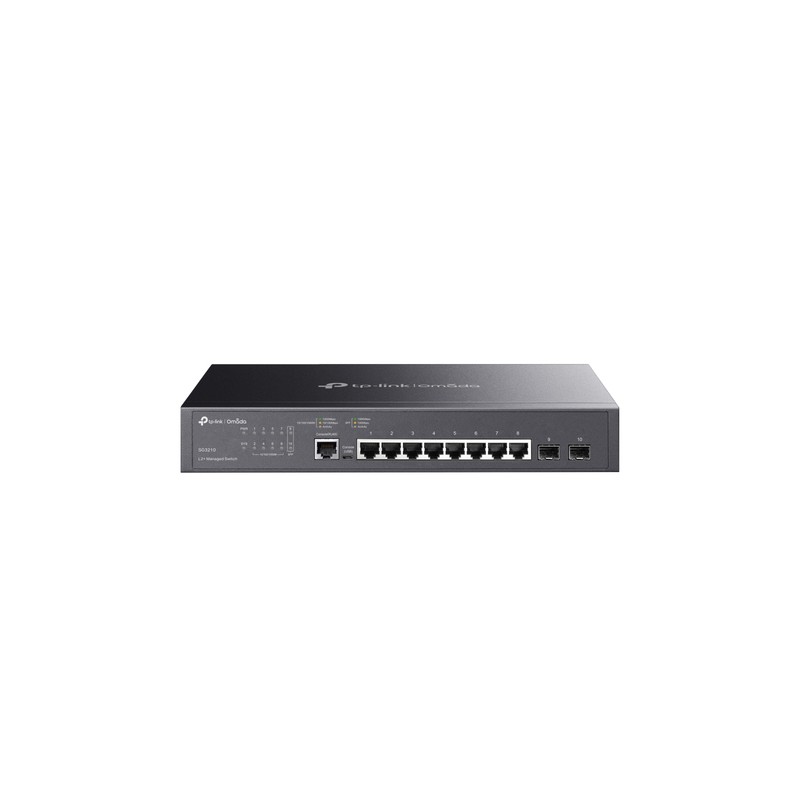 Switch TP-Link 8xRJ45 2xSFP Rack Negro (TL-SG3210)