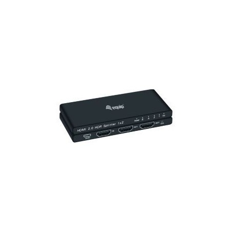 Splitter EQUIP 4K 1xHDMI In 2xHDMI Out Negro (EQ332716)