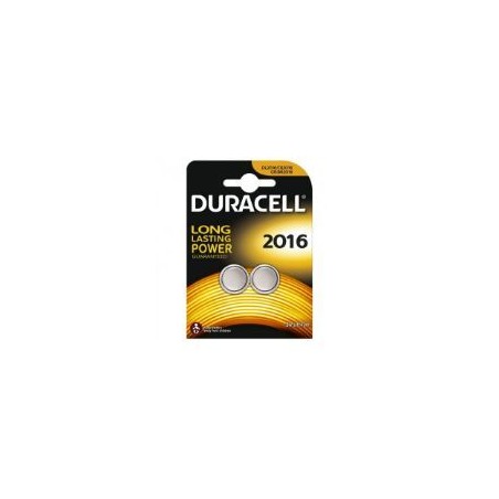 Pack 2 Pilas de Botón Duracell Litio 3V (DL2016B2)