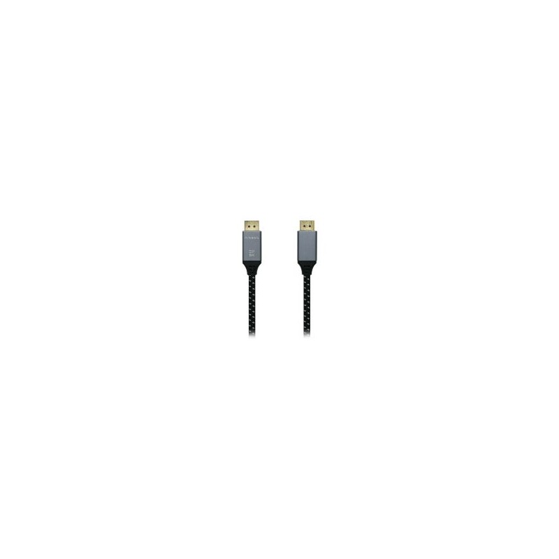 Cable AISENS DP/M a DP/M 2m Gris/Negro (A149-0437) Cable AISENS DP/M a DP/M 2m Gris/Negro (A149-0437)
