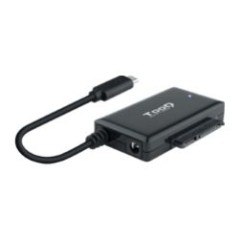 Adaptador TooQ USB-C a SATA 2.5"/3.5" Negro (TQHDA-02C)