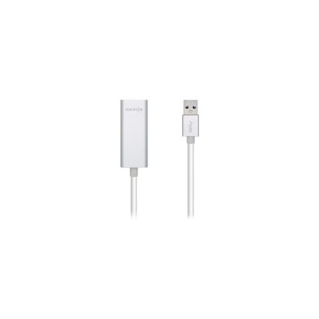 Adaptador AISENS USB 3.0 a RJ45 15cm Plata (A106-0504)