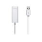 Adaptador AISENS USB 3.0 a RJ45 15cm Plata (A106-0504)