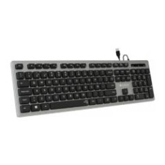 Teclado SUBBLIM Ergo Flat USB Gris (SUB-KBC-0EKE10)
