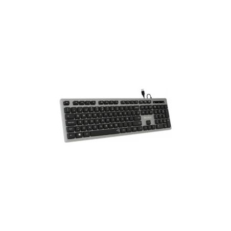 Teclado SUBBLIM Ergo Flat USB Gris (SUB-KBC-0EKE10)