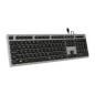 Teclado SUBBLIM Ergo Flat USB Gris (SUB-KBC-0EKE10)