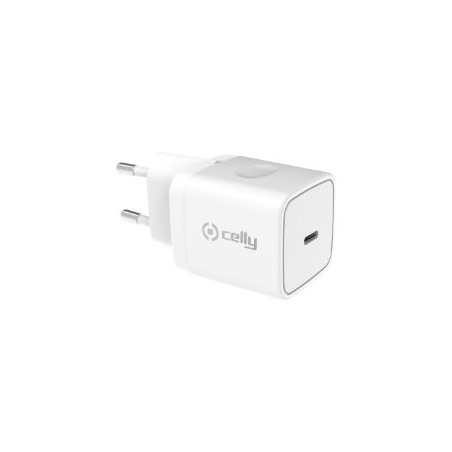 Cargador de Pared CELLY 20W 1xUSB-C Blanco (RTGTC20WWH)
