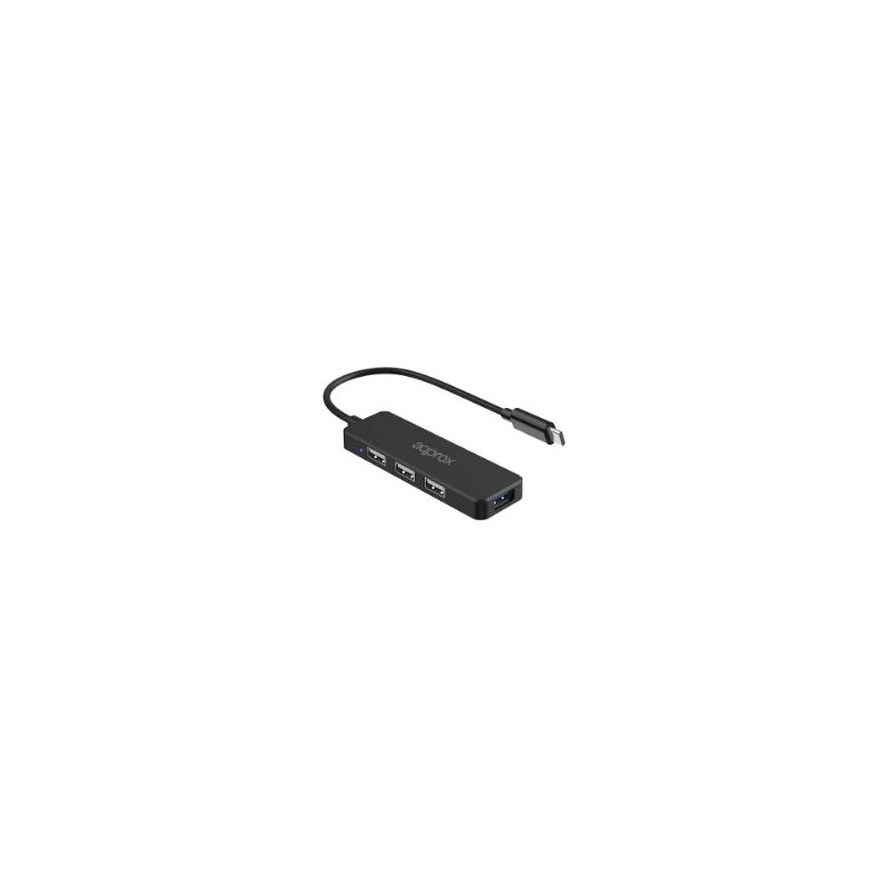 Hub Approx USB-C a 3xUSB 2.0 1xUSB 3.0 Negro (APPC48V2)
