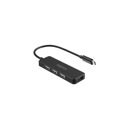 Hub Approx USB-C a 3xUSB 2.0 1xUSB 3.0 Negro (APPC48V2)