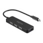 Hub Approx USB-C a 3xUSB 2.0 1xUSB 3.0 Negro (APPC48V2)