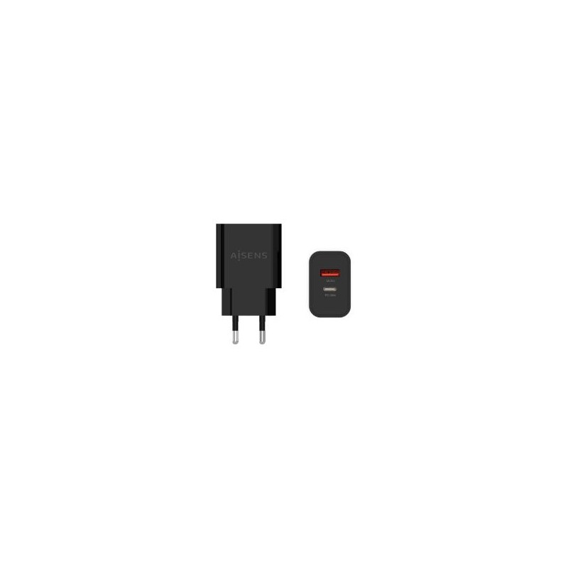 Cargador de Pared AISENS 20W USB-A/C Negro (A110-0682)
