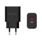 Cargador de Pared AISENS 20W USB-A/C Negro (A110-0682)