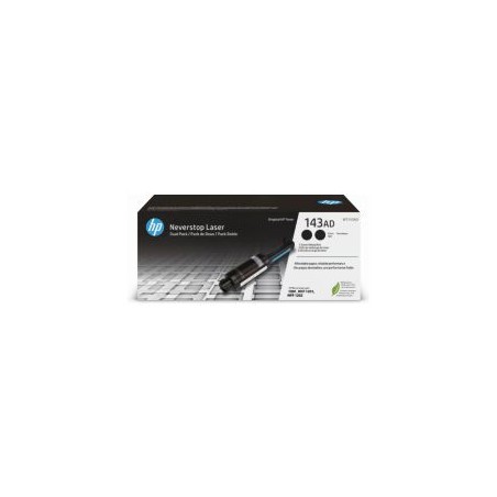 Toner HP 143A Neverstop Laser Pack 2 Negro (W1143AD)