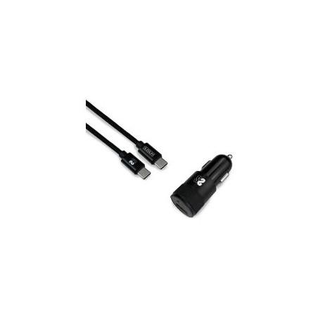 Cargador Coche SUBBLIM USB-A/C Cable USB-C (CHG-5CPD02)