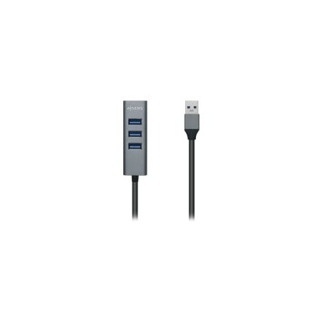 Hub AISENS USB-A 3.0 a 4xUSB-A 3.0 Gris (A106-0507)