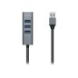 Hub AISENS USB-A 3.0 a 4xUSB-A 3.0 Gris (A106-0507)