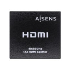 Splitter AISENS 4K UHD 3D 2xHDMI Out Negro (A123-0506)