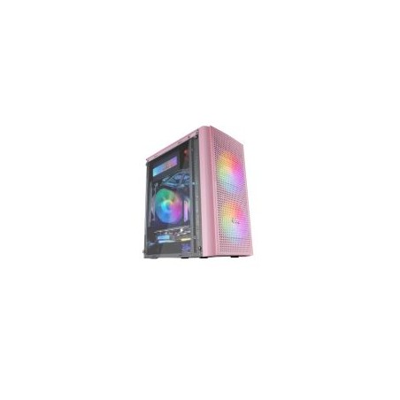 Caja Mars Gaming FRGB S/F USB2/3 mATX Rosa (MC300P)